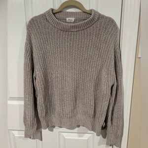 Wilfred Free Chenille Knit Sweater Beige